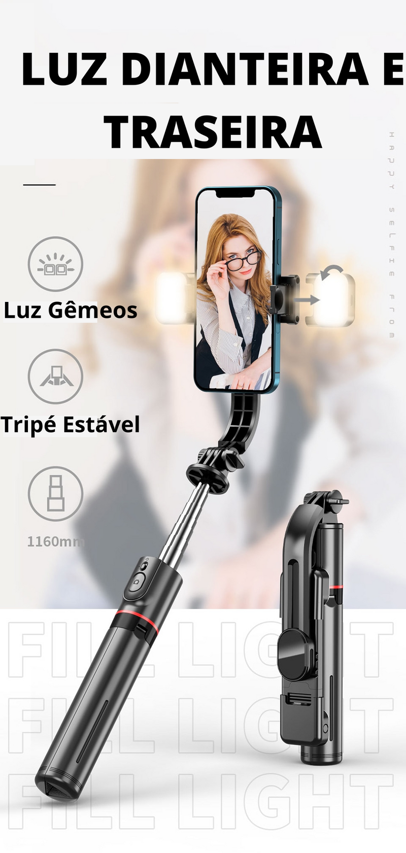 LopferShop® | Selfiegram 2 Luzes Integradas